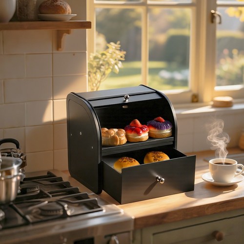 Layer large bread bin - bread, food