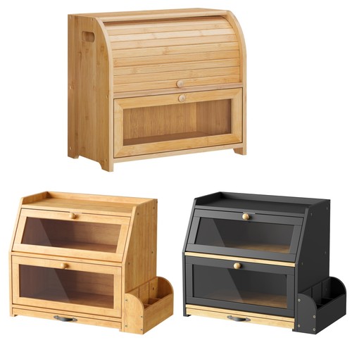 Bread box bamboo - box,