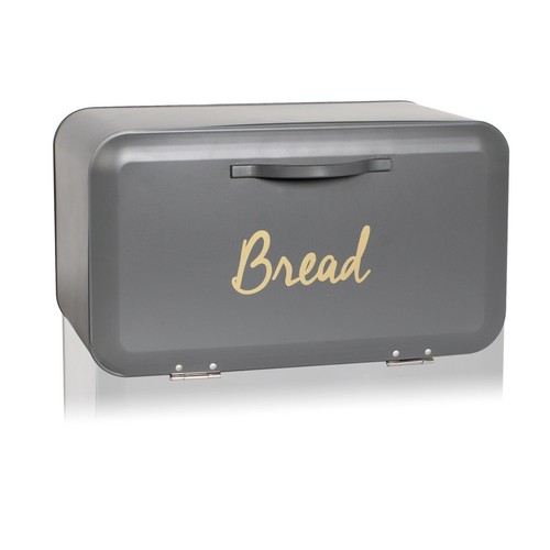 Open front grey bread - open,