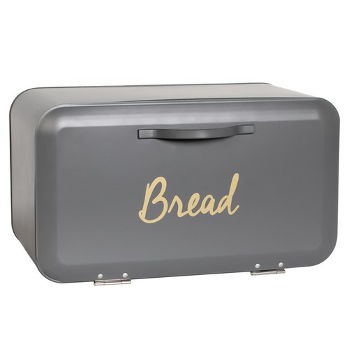 Grey modern bread bin - grey, kitchen