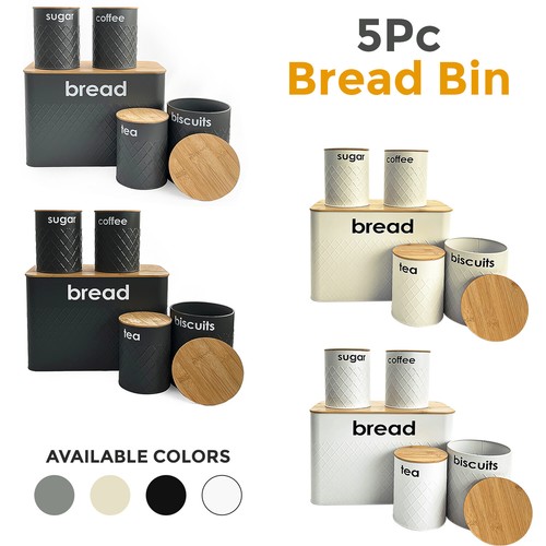 5pcs kitchen storage tins - 5pcs,