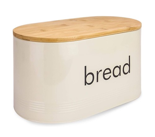 Bread bin with - bread, bamboo