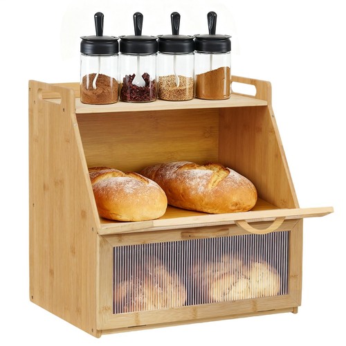 Tier bamboo bread bin - 2,