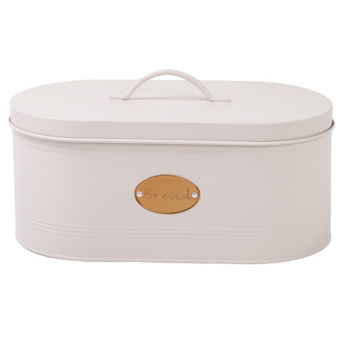 Cream bread bin container - cream,
